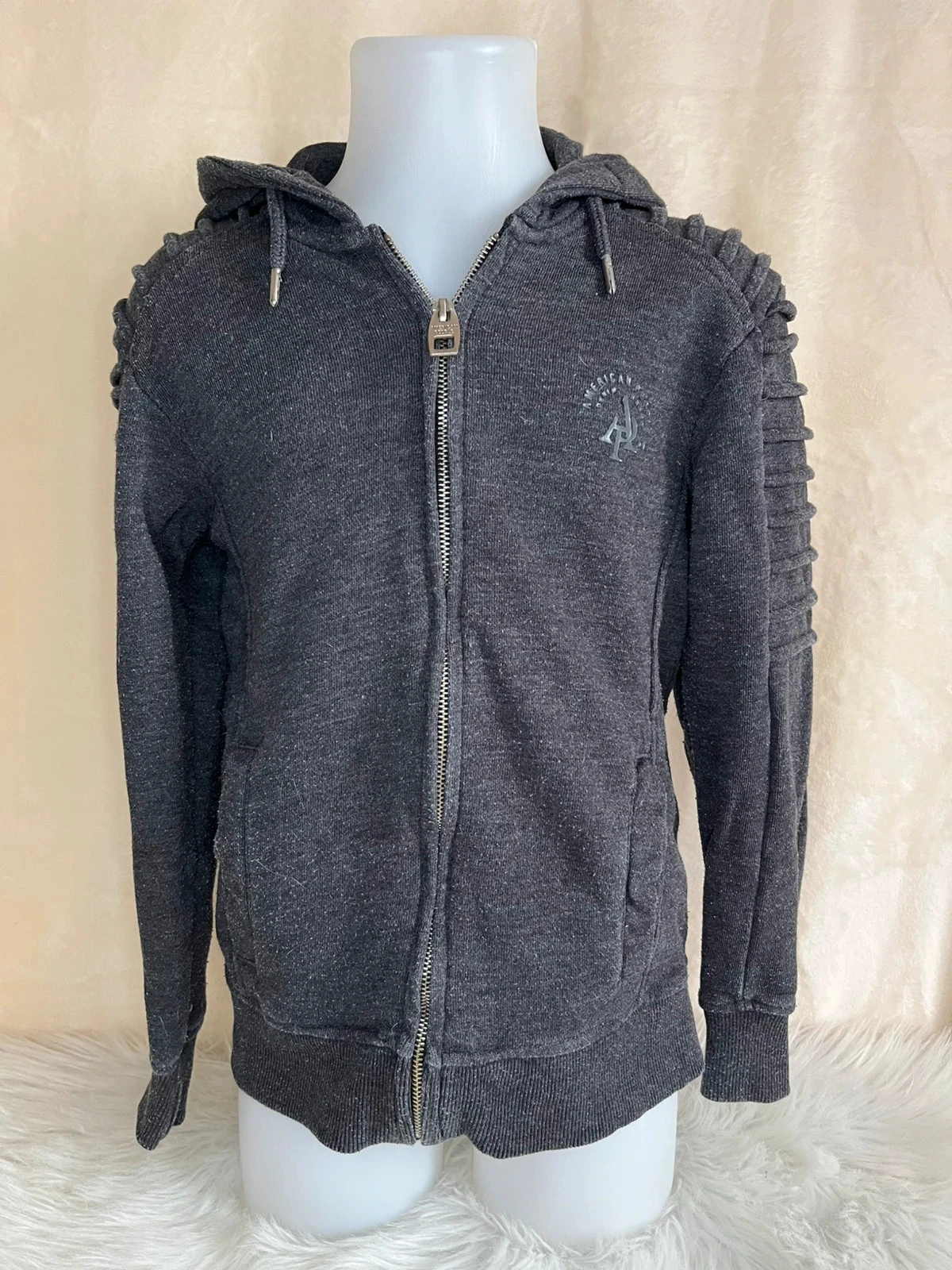 gilet à capuche gris tendance 10 ans 🔥🖤